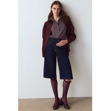 Sosete lungi pana la genunchi cu model plasa si detaliu funda