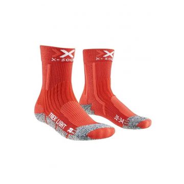 Sosete sport copii  trekking - rosu - antibacterian - elastan