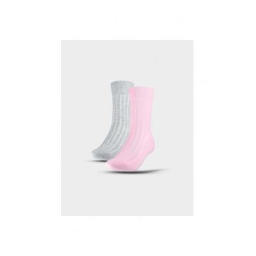 Sosete Sport Femei Multicolor  Din Bumbac - Set 2 Perechi - Gamba Medie - Confort si Durabilitate