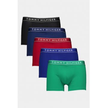 Set de boxeri cu banda logo in talie - 5 perechi