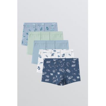 Set de boxeri cu imprimeu - 5 perechi