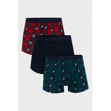 Set de boxeri cu model de Craciun - 3 perechi