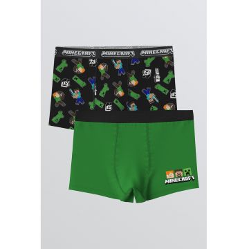Set de boxeri cu model Minecraft - 2 perechi