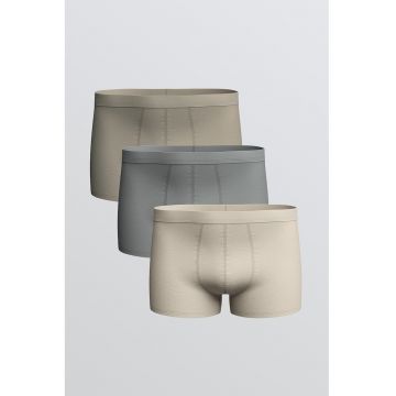 Set de boxeri cu model uni - 3 perechi