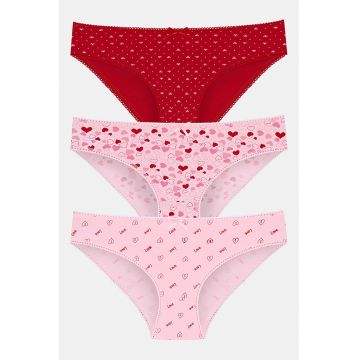 Set de chiloti cu imprimeu - 3 perechi