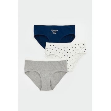 Set de chiloti din amestec de bumbac - 3 perechi