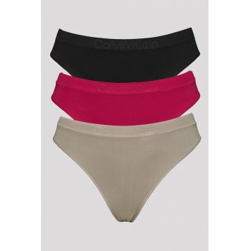 Set de chiloti tanga cu logo - 3 perechi