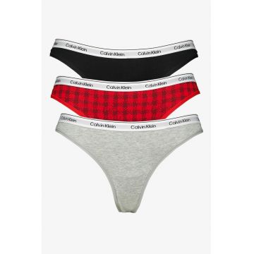 Set de chiloti tanga cu logo - 3 perechi