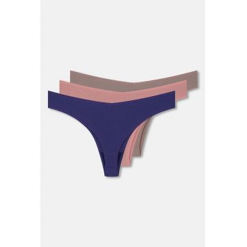 Set de chiloti uni tanga - 3 perechi