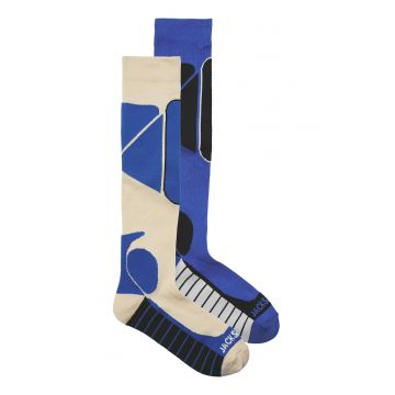 Set de sosete inalte pana la genunchi - pentru schi - 2 perechi