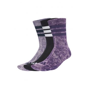 Set de sosete lungi unisex cu aspect decolorat - 3 Perechi