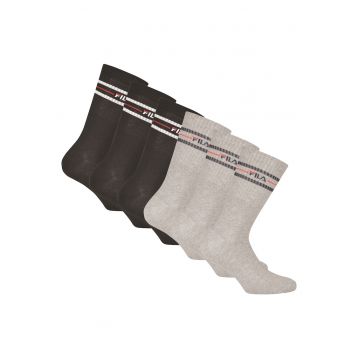 Set de sosete lungi unisex cu logo - 6 perechi