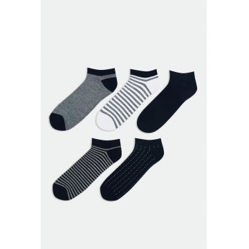 Set de sosete scurte cu imprimeu - 5 perechi