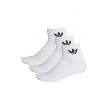 Set de sosete scurte unisex cu imprimeu logo lateral - 3 perechi
