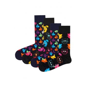 Set de sosete unisex cu model - 4 perechi