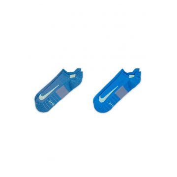 Set de sosete unisex pana la glezna pentru alergare Multiplier -2 perechi