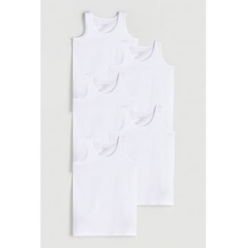 Set de tricouri uni din bumbac - 5 piese