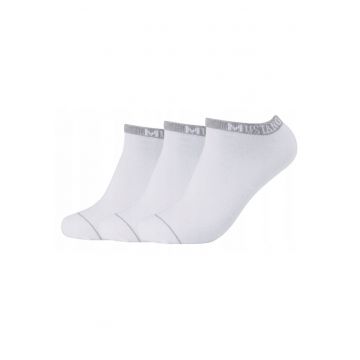 Sosete Barbati -  MU33031 – 1001 - 3 Perechi - Regular Fit - Design Simplu Cu Logo - Scurti - Confortabile Si Respirabile - Bumbac - Marimea 43-46 EU - Alb