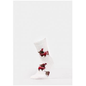 Sosete dama  Ecru - bumbac