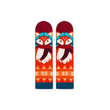 Sosete de bambus de Craciun Comfort Feet Socks CHRISTMAS FOX