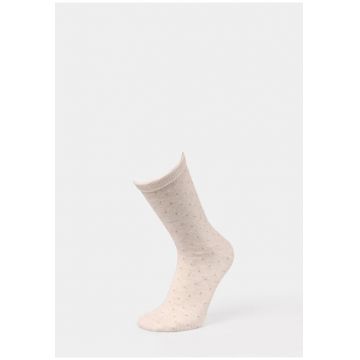 Sosete de dama -  bej - bumbac