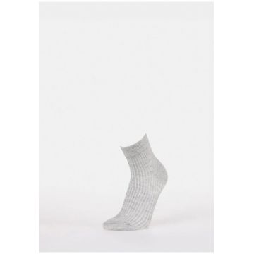 Sosete de dama -  gri - bumbac