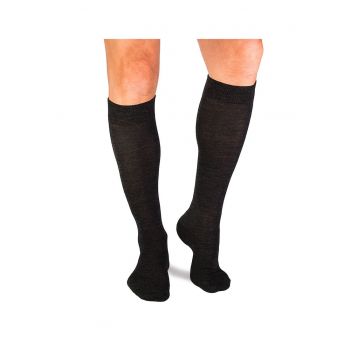 Sosete fine lungi 3/4 din Lana Antracit