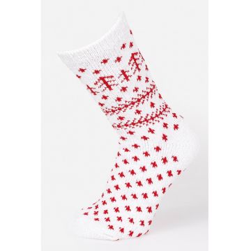 Sosete lungi cu model de Craciun