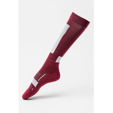 Sosete lungi pana la genunchi din amestec de lana merinos cu model unisex - pentru schi