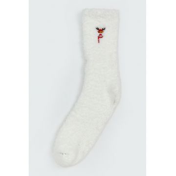 Sosete lungi pufoase cu talpa antiderapanta