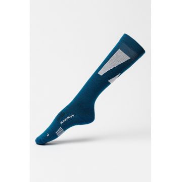 Sosete mid-calf din amestec de lana merinos cu model unisex - pentru schi Freeski