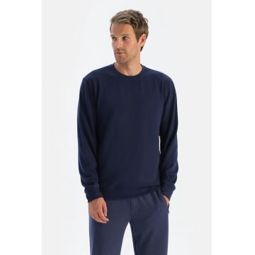 Bluza de casa din amestec de modal - Albastru inchis