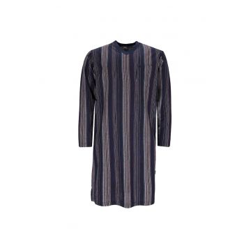 Bluza de pijama cu decolteu in V - Albastru