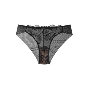 Chiloti dama Ophelia -  Dantela - Negru
