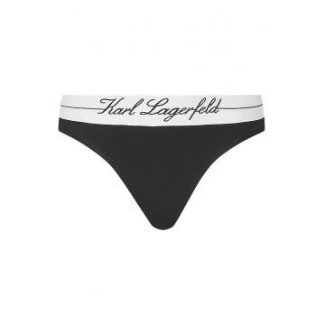 Chiloti tanga dama  negru - lenjerie intima