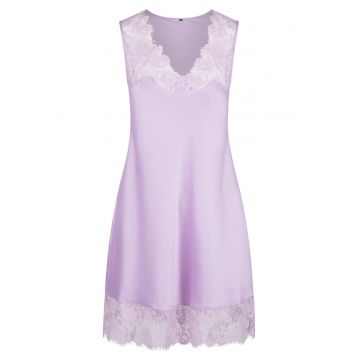 Neglijeu cu garnituri de dantela si decolteu in V - Lila