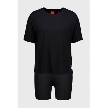 Pantaloni scurti de pijama cu logo - Alb/Negru