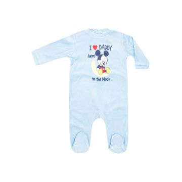 Pijama baieti intreaga  Albastru deschis