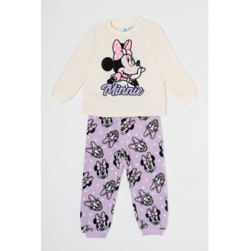 Pijama Minnie Mouse - Alb/Lila