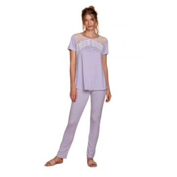 Pijamale dama maneci scurte  8756 - Violet