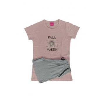 Pijamale dama maneci scurte  PPJ53085S - Fucsia