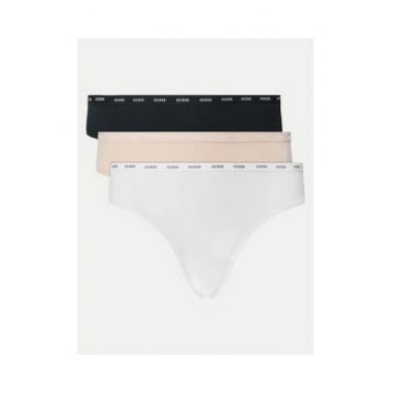 Set de chiloti brazilieni din amestec de bumbac - 3 perechi