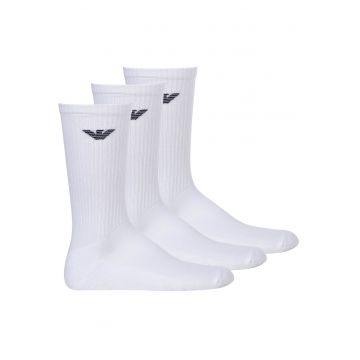 Set de sosete lungi - 3 perechi - Alb