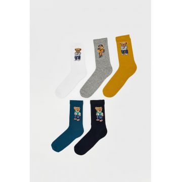 Set de sosete lungi cu model - 5 perechi