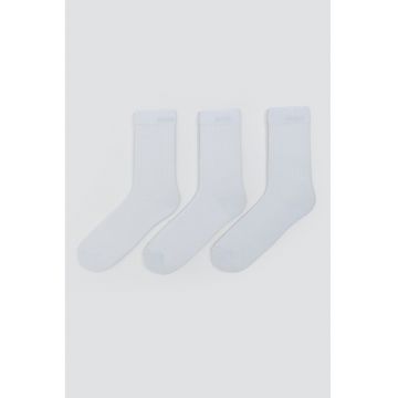 Set de sosete lungi cu model uni - 3 perechi