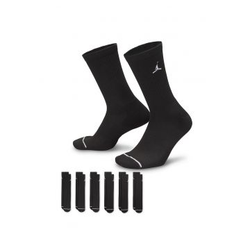 Set de sosete lungi unisex cu logo - pentru baschet - 6 perechi