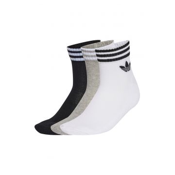 Set de sosete scurte unisex - 3 perechi - Negru stins