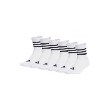 Set de sosete scurte unisex - 6 perechi - Alb