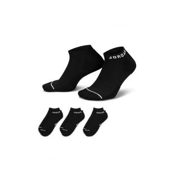 Set de sosete unisex cu logo Jordan - 3 perechi - Negru