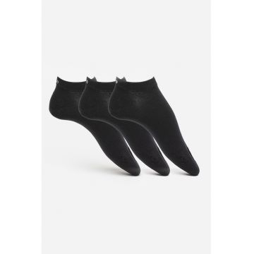 Set de sosete unisex pana la glezna - 6 perechi - Negru